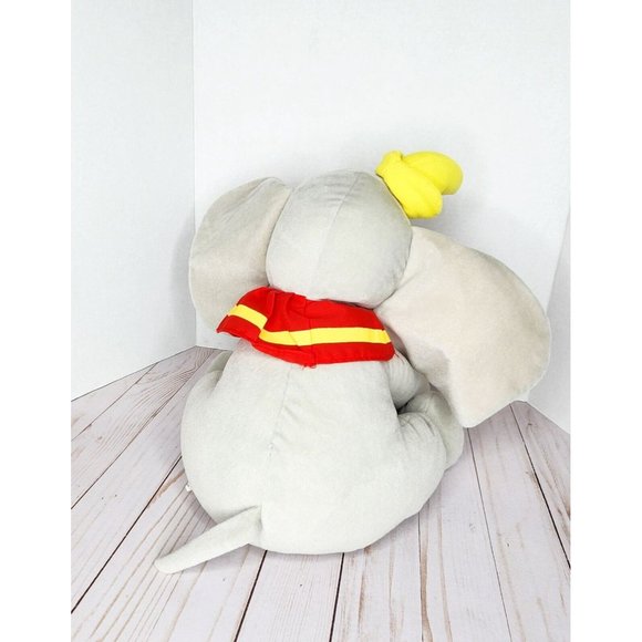 Disney Store Dumbo stuffed plush gray elephant animal medium 14" - Picture 3 of 9